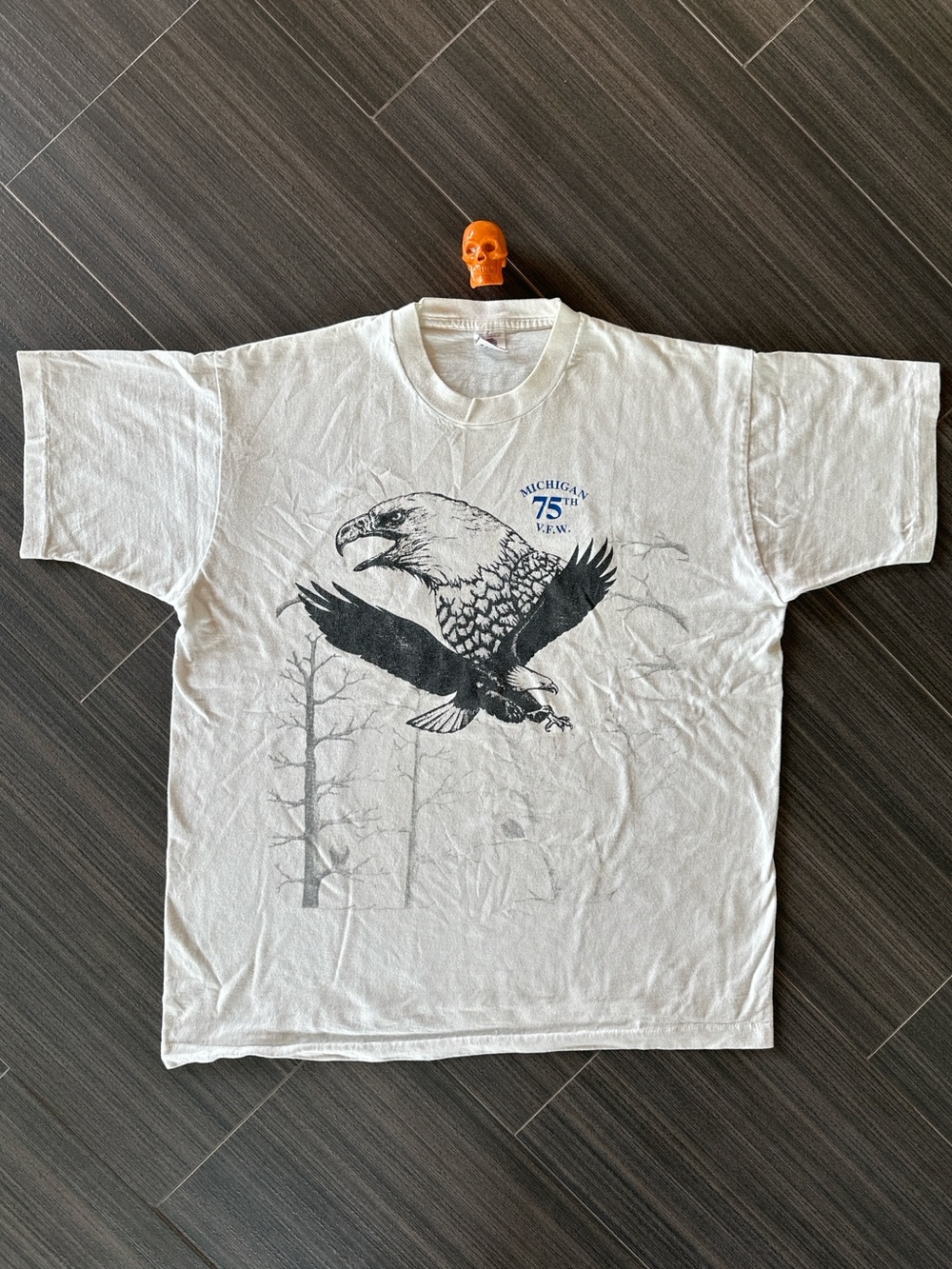90s Bald Eagle Michigan VFW shirt XL